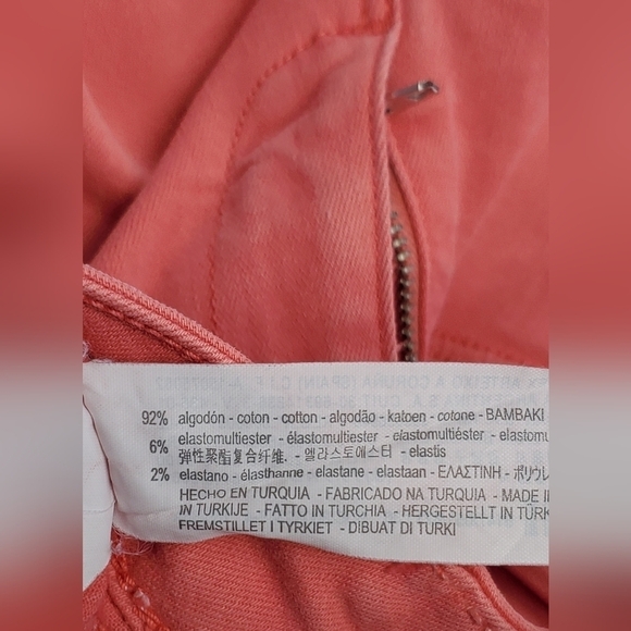 Bundle Only: ZARA Basic Denim Z1975 Orange Cotton Skinny Jeans Women's Size 4 - Picture 5 of 10